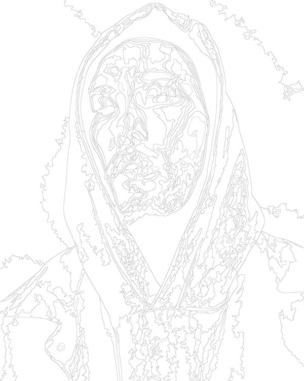 Картина по номерам «Скриптонит рэпер Адиль: портрет 40х50» — картинка 3