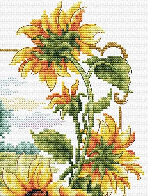 Набор для вышивания «Родные просторы. Подсолнухи» — картинка 4