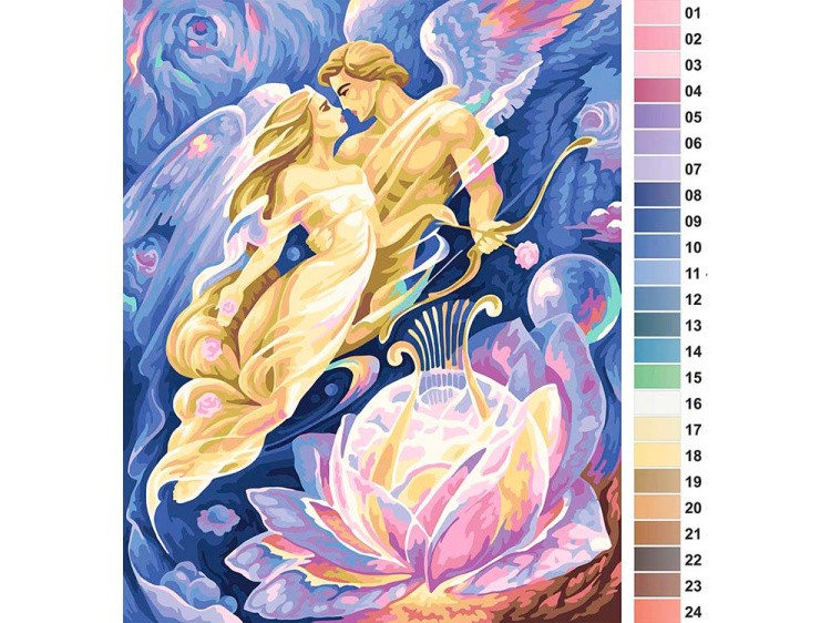 Картина по номерам «Эрос и Амора» — картинка 2