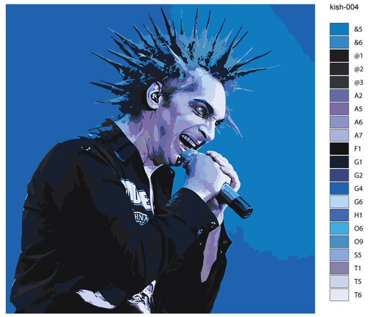 Картина по номерам «КиШ Король и Шут: Михаил Горшенев 2» — картинка 2