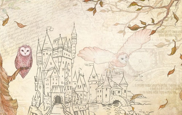 Бумага рисовая «Сказочный замок», 32x22 см