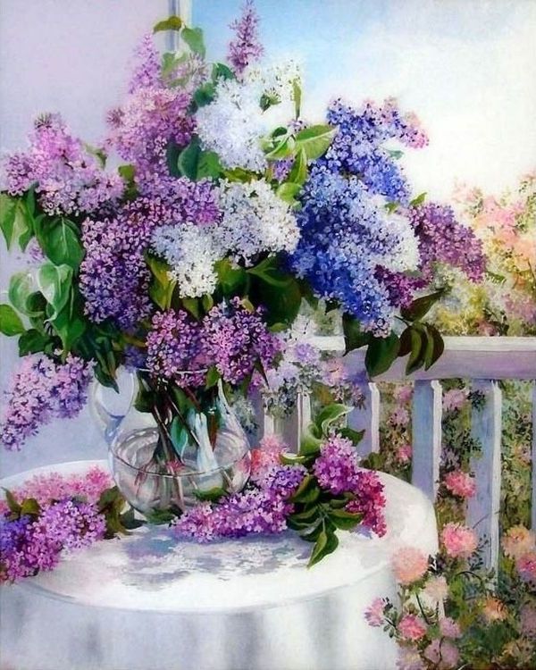 Картина по номерам «Сладкая сирень» — картинка 2