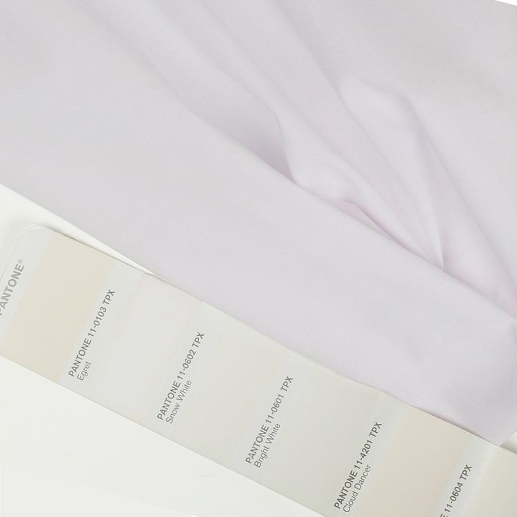 Ткань Поплин стрейч, 1 м х 150 см, 125 г/м², цвет: белый, TBY — картинка 4