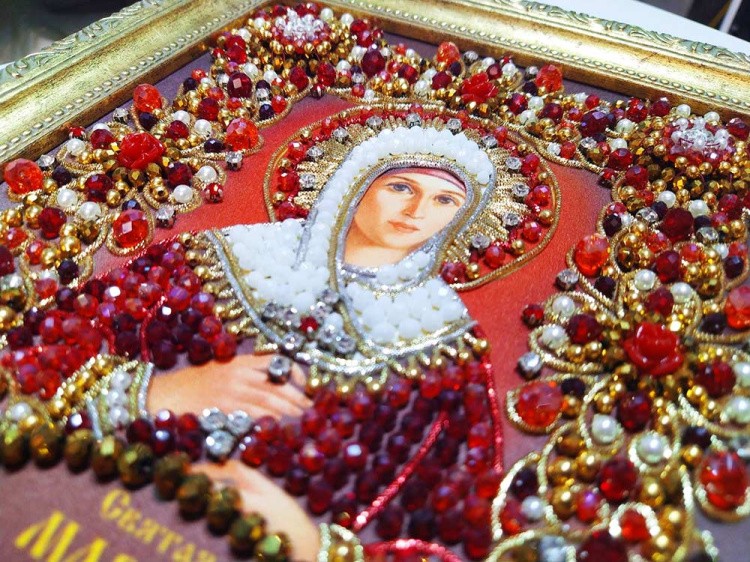Набор для вышивания хрустальными камнями «Святая Марина» — картинка 13