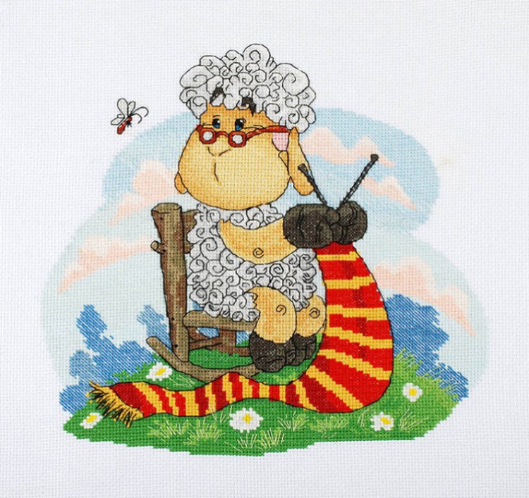 Набор для вышивания «Овечка рукодельница» — картинка 6