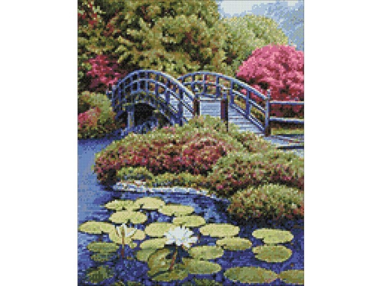 Алмазная вышивка «Японский садик» — картинка 2