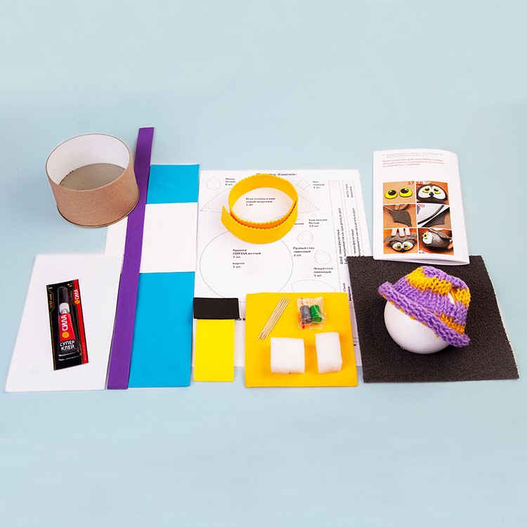 Шкатулка из фоамирана «Совенок» — картинка 2