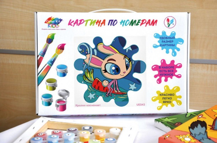 Картина по номерам «Кролик-космонавт» — картинка 2