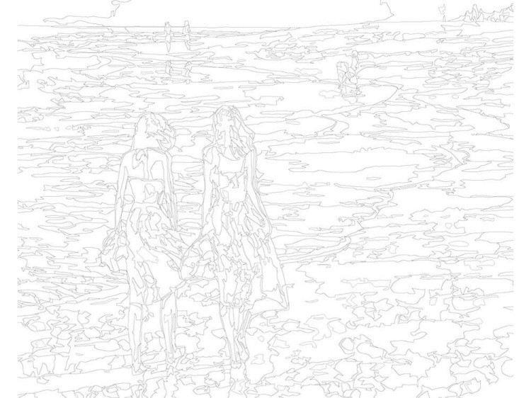 Картина по номерам «Прогулка по берегу» — картинка 3