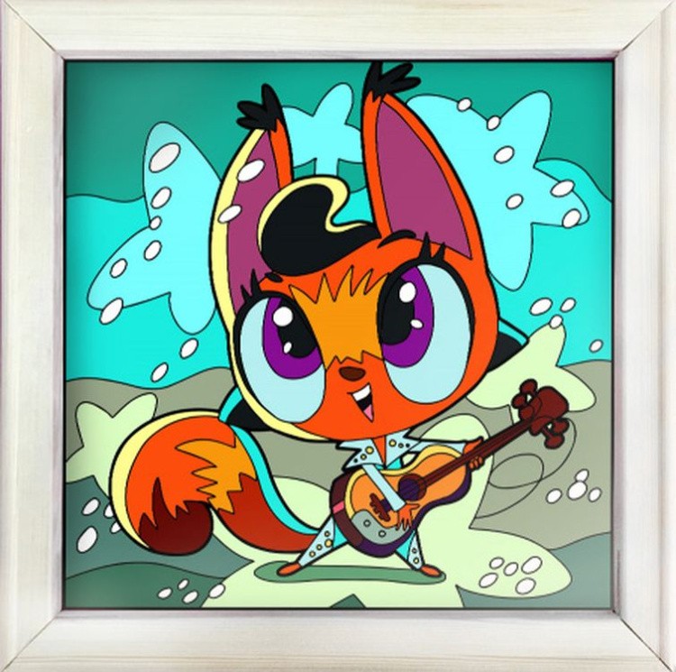 Картина по номерам «Белка-Элвис» — картинка 2
