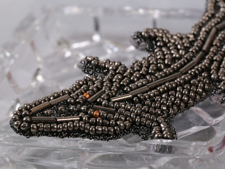 Набор для вышивания «Брошь. Крокодил» — картинка 2