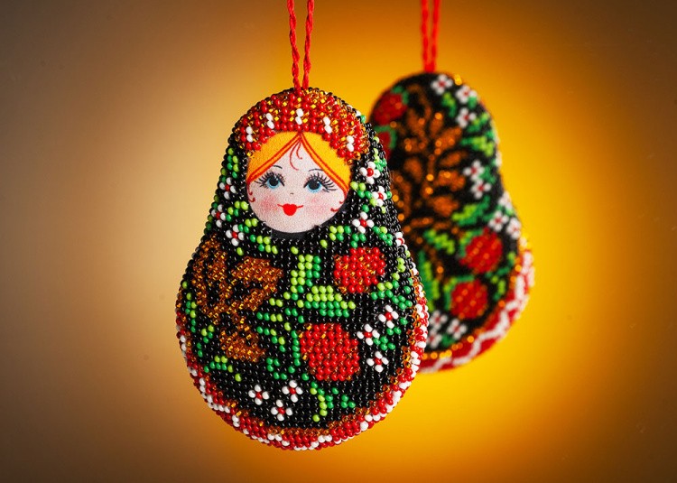 Набор для вышивания «Матрешка Хохлома» — картинка 2