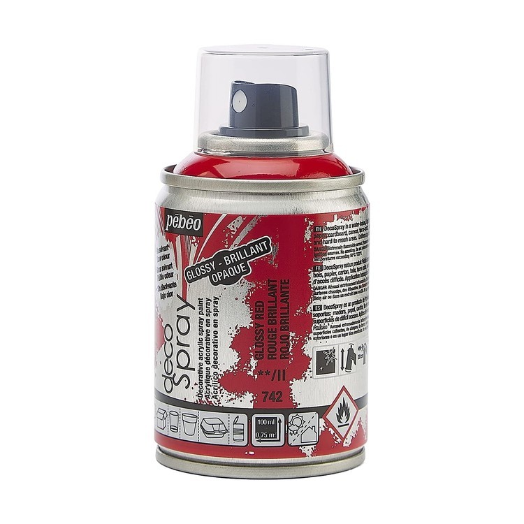 Краска на водной основе decoSpray, 093742 Красный глянцевый — картинка 3