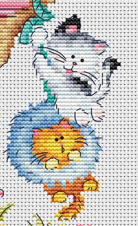 Набор для вышивания «Кошкин дом. Лето» — картинка 3