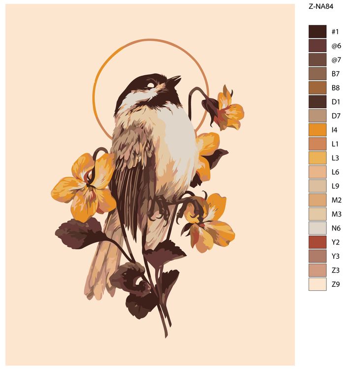 Картина по номерам «Гордая птица» — картинка 2