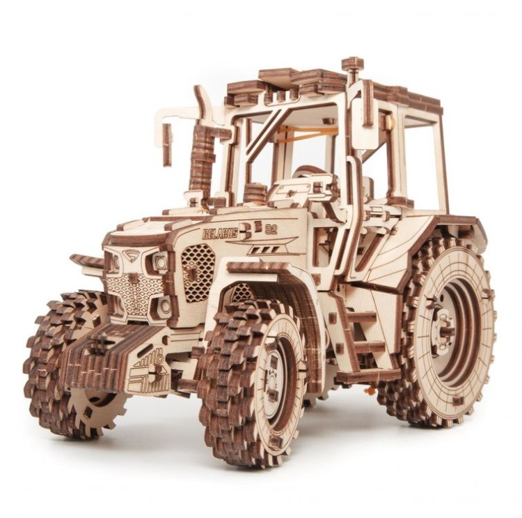 Сборная модель Трактор Беларус 82, 259 элементов, Eco Wood Art