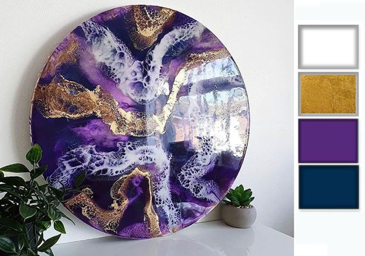 Набор для создания картины эпоксидной смолой Purple, Art Blong