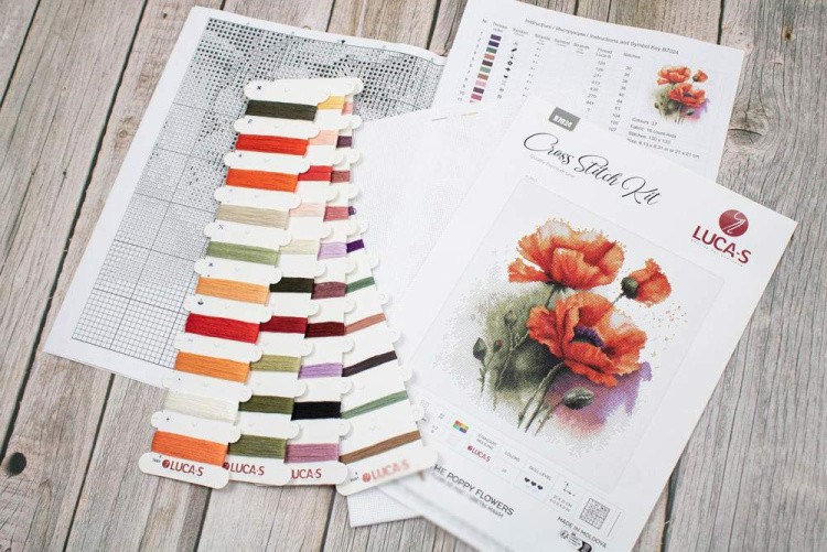 Набор для вышивания «Цветы маки» — картинка 6