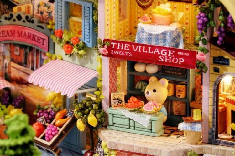 Сборная модель (румбокс) в шкатулке «Счастливый рынок» — картинка 9