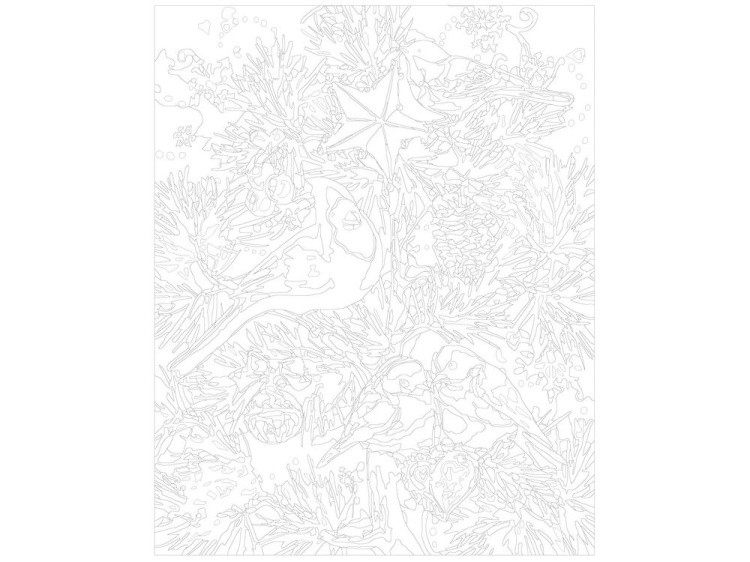 Картина по номерам «Рождественское дерево» — картинка 3