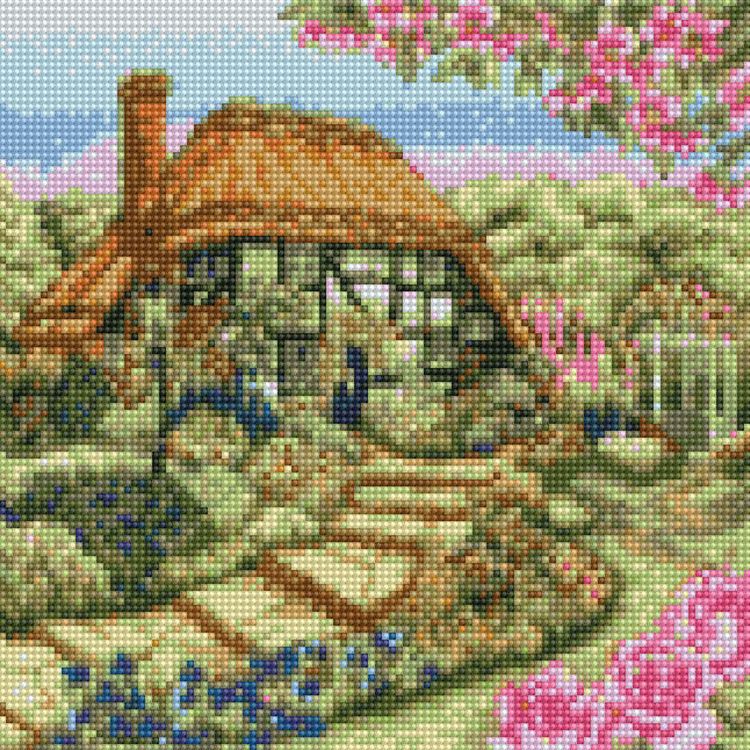 Алмазная вышивка «Домик с розами» — картинка 2