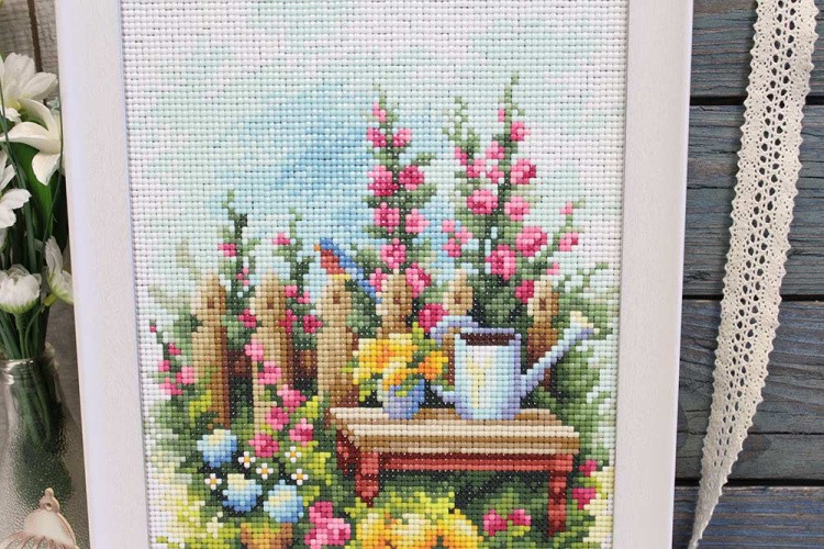 Алмазная вышивка «Цветущий сад» — картинка 4