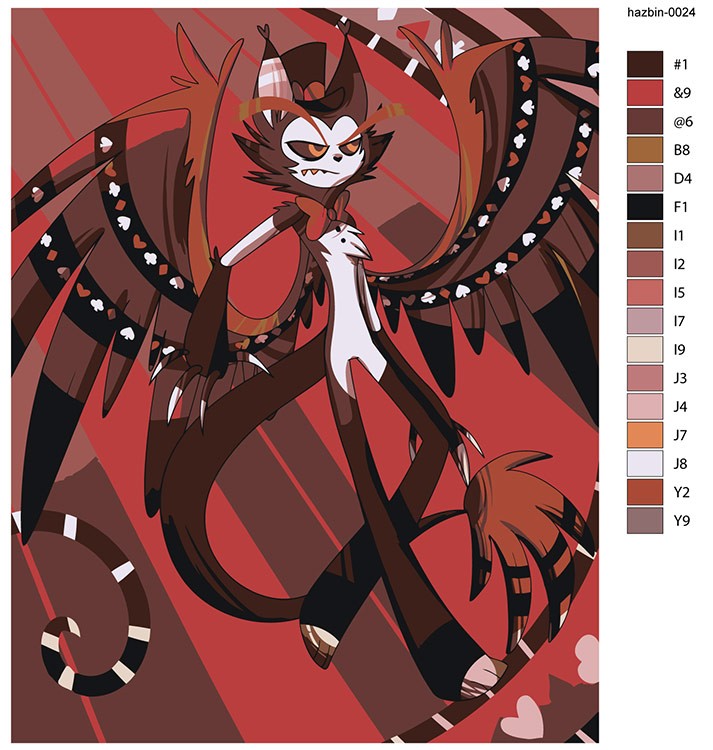 Картина по номерам «Отель Хазбин (Харбин): Хаск 40x50» — картинка 2