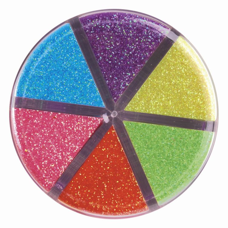 Блестки (глиттер), неон, диспенсер с дозатором, 6 цветов по 10 г, Остров Сокровищ — картинка 2