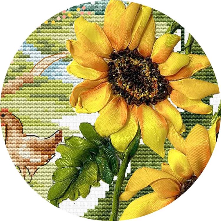 Набор для вышивания «Родные просторы. Подсолнухи» — картинка 3