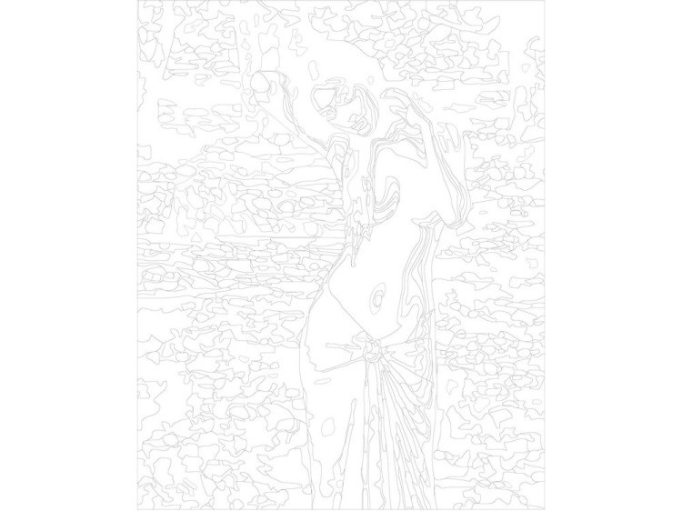 Картина по номерам «Обнажённая азиатка» — картинка 3