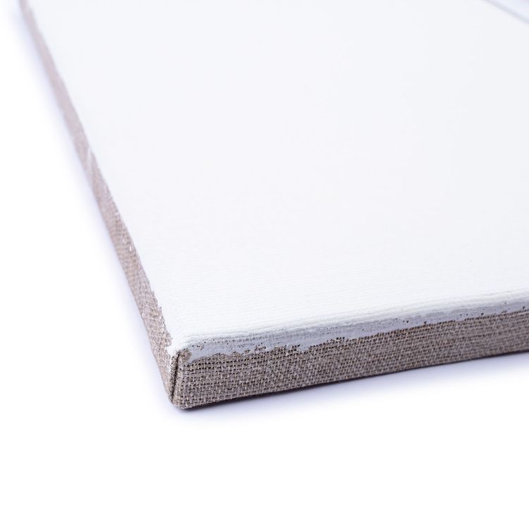 Холст грунтованный на подрамнике, 100% лён, 30х35 см, 340 г/м2, 2 шт., Vista-Artista — картинка 3