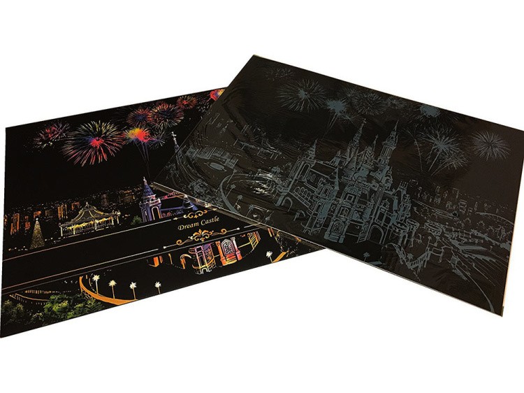 Скретч-картина «Dream Castle» (цветная) — картинка 2