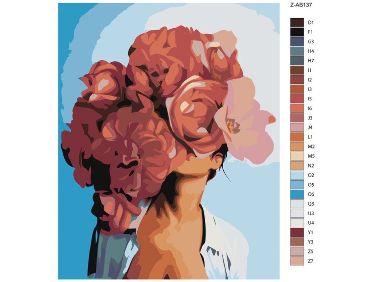 Картина по номерам «Огненный цвет» — картинка 2