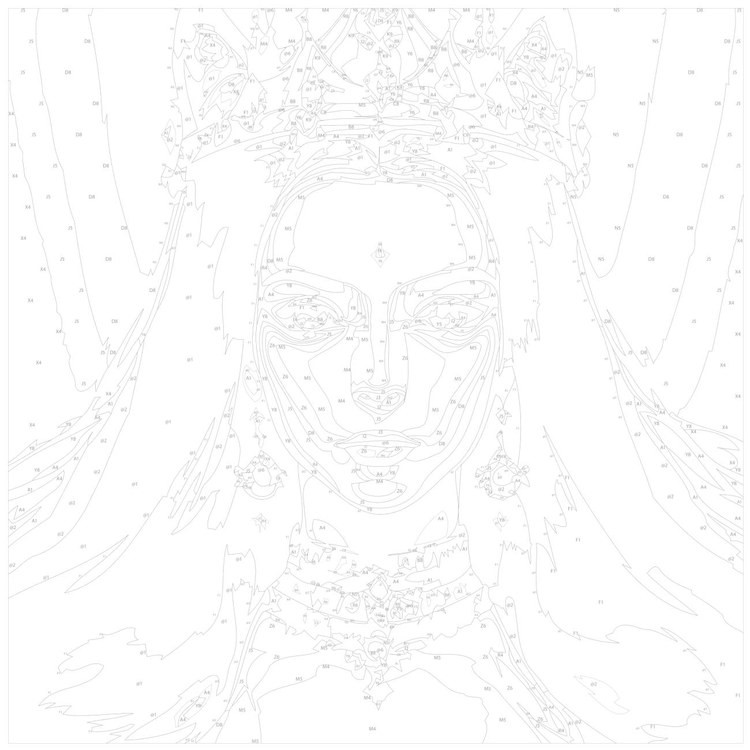 Картина по номерам «Девушка с кошачьими ушами» — картинка 3