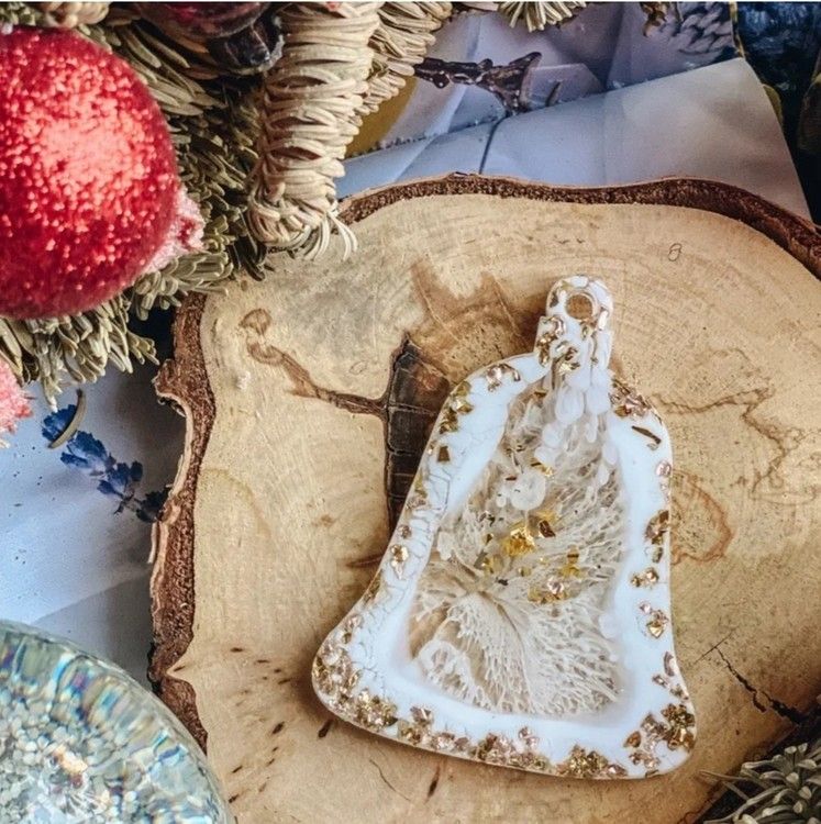 Елочная игрушка Колокольчик №3 - Силиконовый молд, ResinArt — картинка 5