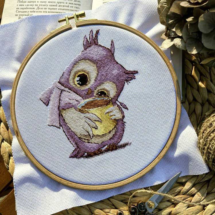 Набор для вышивания «Кофеманы. Сова» — картинка 4