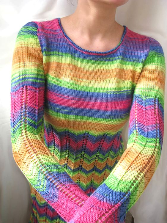 Пряжа ALIZE Bahar Batik Design (3299), сине-белый, 5 шт. по 100 г — картинка 2