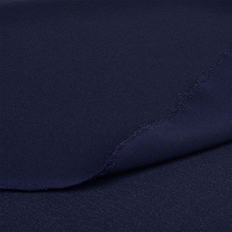 Ткань Креп-шифон, 5 м, ширина 150 см, 105 г/м2, цвет: темно-синий, TBY — картинка 4