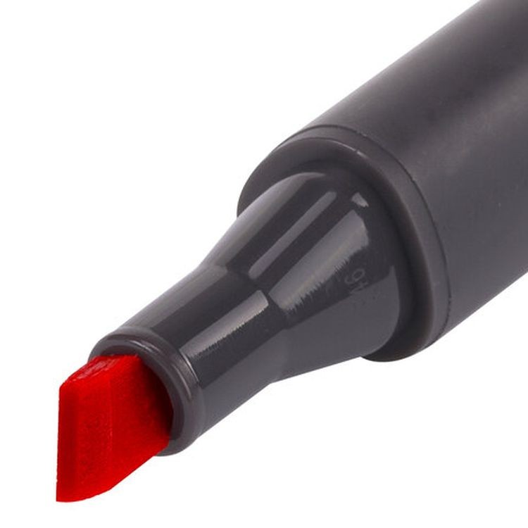 Маркер для скетчинга двусторонний 1 мм - 6 мм BRAUBERG ART CLASSIC, цвет: красный флуоресцентный — картинка 3