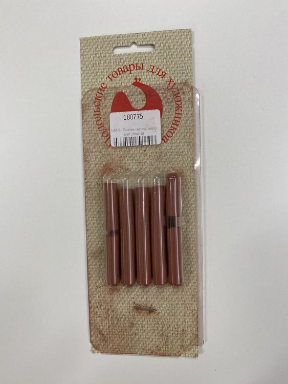 УЦЕНКА. Сангина светлая, набор 5 шт., блистер (поломаны карандаши) — картинка 2