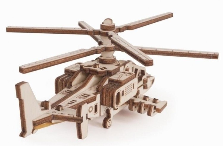 Конструктор из дерева «Вертолет Армейский», Армия России — картинка 2