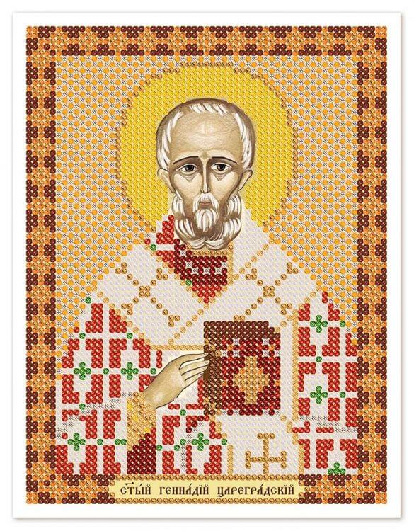 Рисунок на ткани «Святой Геннадий Цареградский»