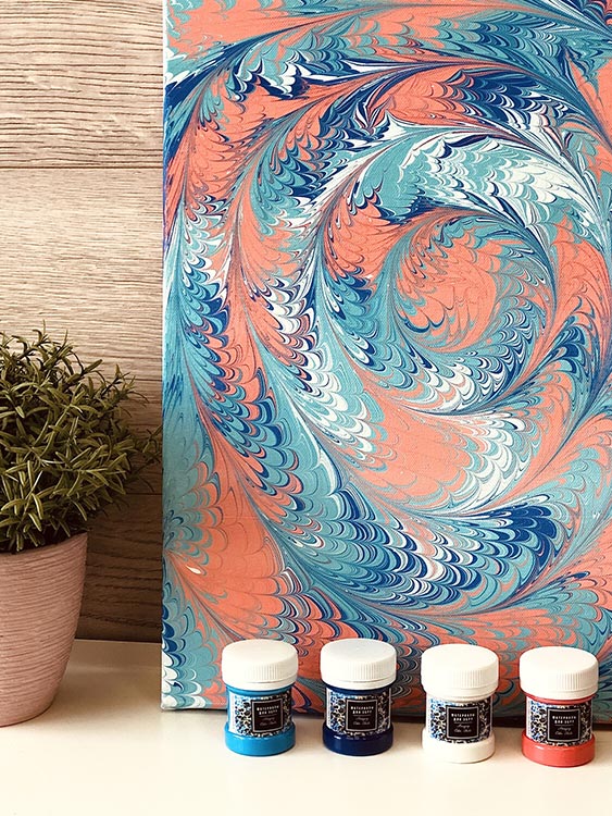 Холст белый для эбру А3 (30х40 см), Amazing Color — картинка 3