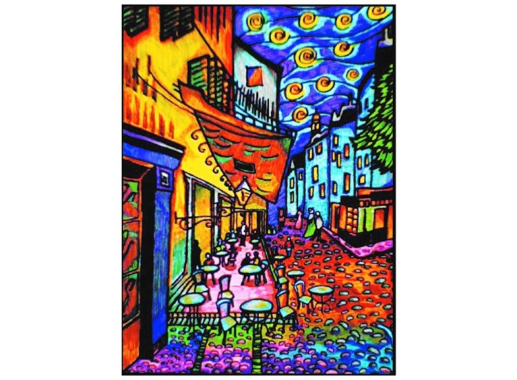 Папка-раскраска «Ван Гог» + 10 маркеров — картинка 2