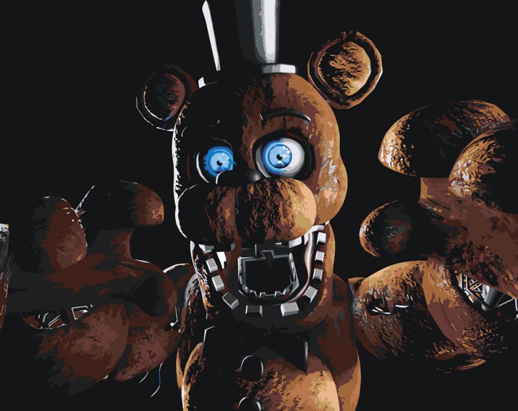 Картина по номерам «Фнаф Five nights at Freddy's Фредди»