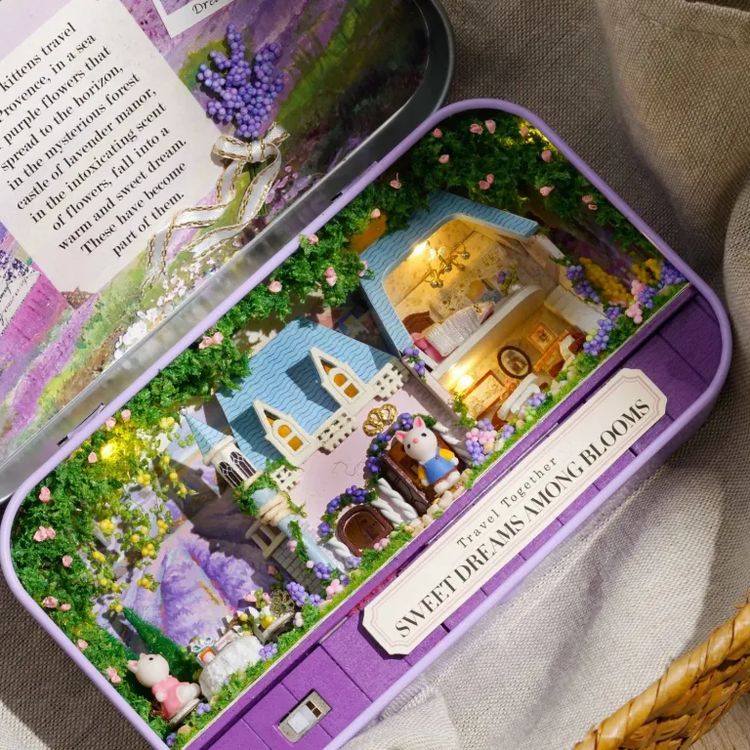 Сборная модель (румбокс) в шкатулке «Цветочный замок» — картинка 5