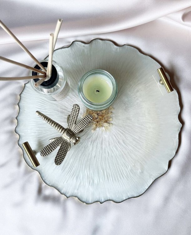 Силиконовый молд - Поднос круг, 26 см — картинка 4