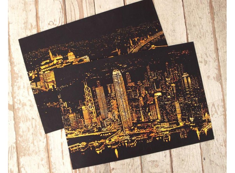 Скретч-картина «Гонконг» — картинка 5