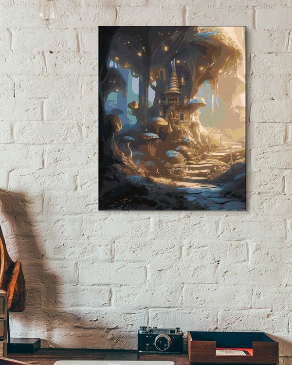 Картина по номерам «Магический домик лесника» — картинка 3