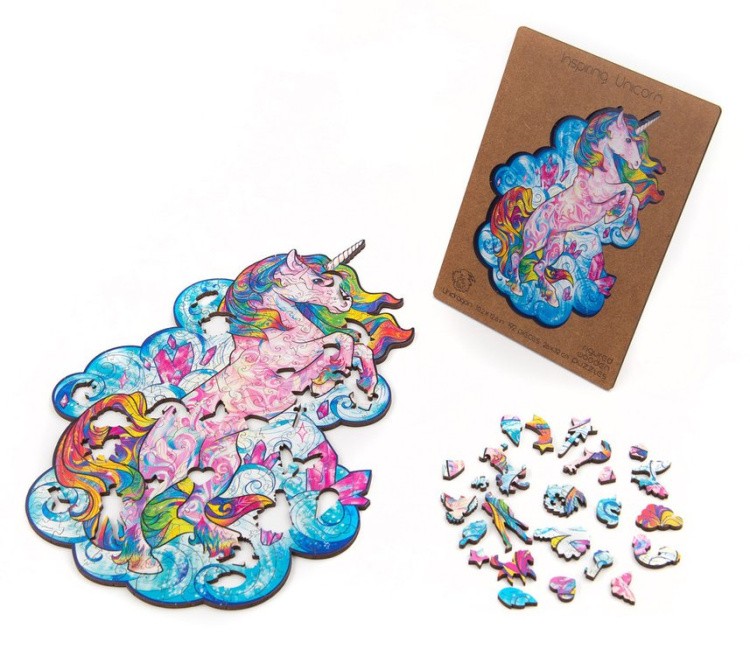 Деревянный пазл Unidragon «Вдохновляющий Единорог», размер King Size (А3) — картинка 11